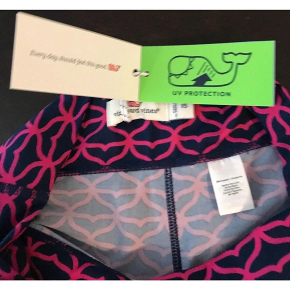 Vineyard Vines Whale Tail Around Town Patterned Leggings - Size EX Small - NWT - Picture 10 of 13